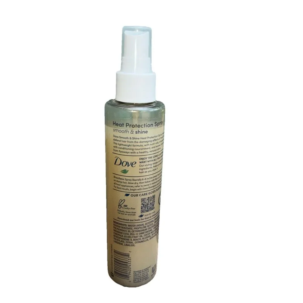 Dove Heat Protection Spray Smooth & Shine 6.1oz NEW